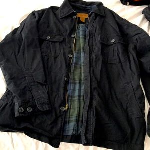 St. John’s Bay Fall Jacket Black Corduroy